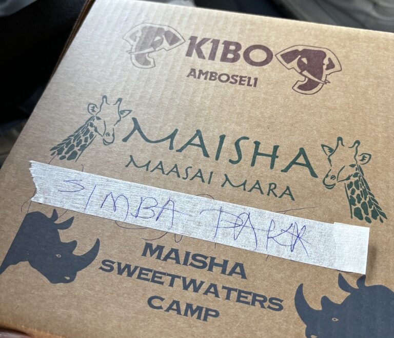 The on the go lunch box in Masai Mara