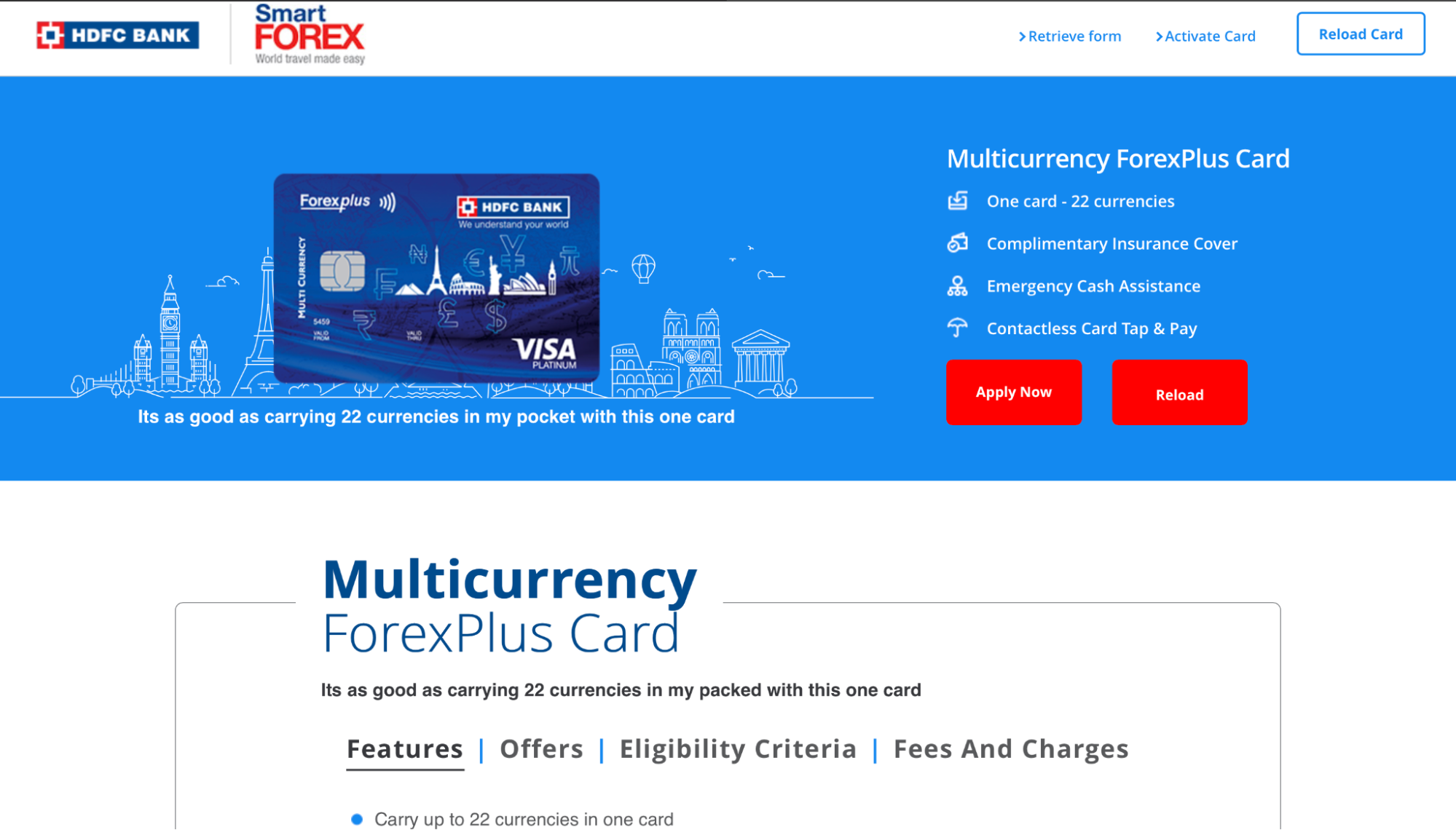 HDFC Bank ForexPlus Prepaid Forex Card